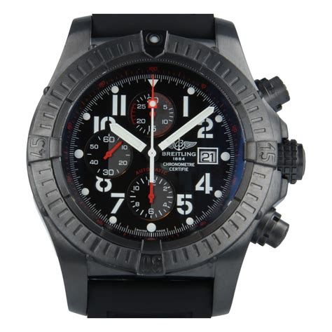 breitling super avenger black steel for sale|pre owned breitling super avenger.